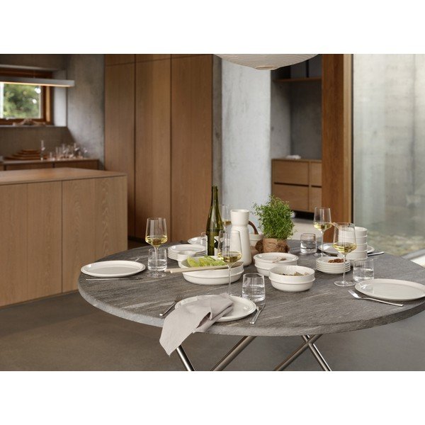 Kreemjas magustoidu portselantaldrik ø 20 cm Eau - Zone-image-3