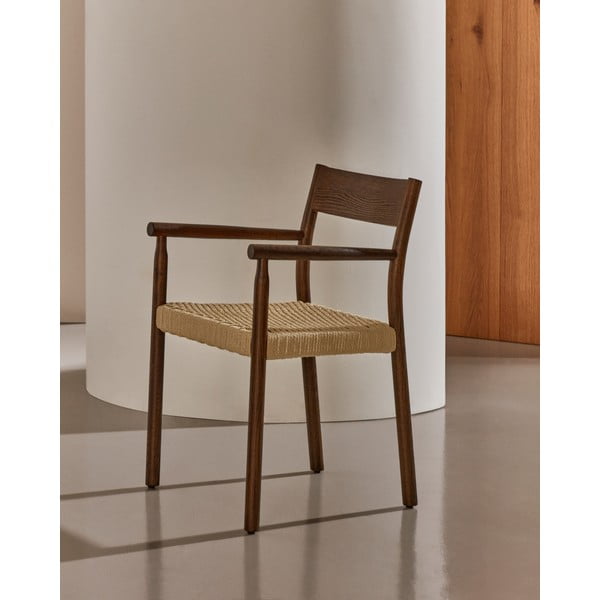 Pruun tammepuidust söögitool Yalia - Kave Home-image-2