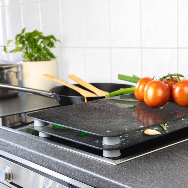 Karastatud klaasist pliidikatte komplekt 2 tk 52x30 cm Rosemary - Maximex-image-1