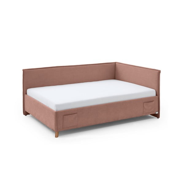 Roosa laste nurgavoodi 140x200 cm Fun - Meise Möbel