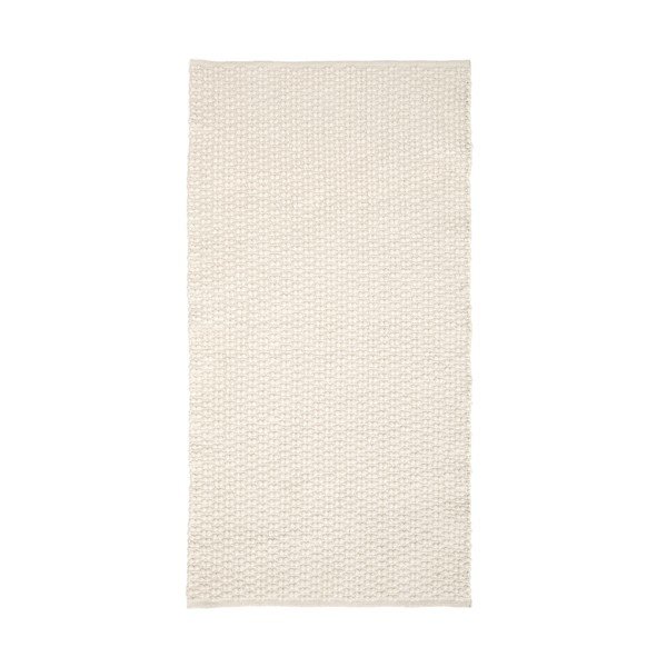 Kreem käsitsi kootud puuvillasegust vaip 70x140 cm Mascarell - Kave Home