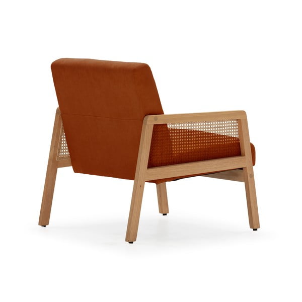 Tellisevärvi kootud velvetist tugitool Debra - Marckeric-image-4