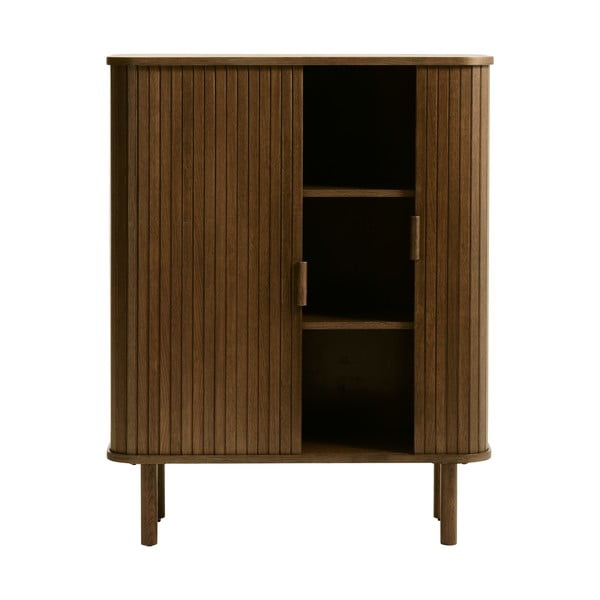Pruun tammedekooriga lükandustega kummut 113x90 cm Cavo - Unique Furniture-image-2