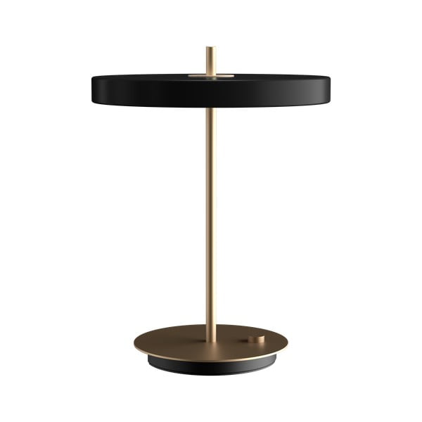 Must dimmerdatav LED lauavalgusti metallist lambivarjuga (kõrgus 41,5 cm) Asteria Table - UMAGE