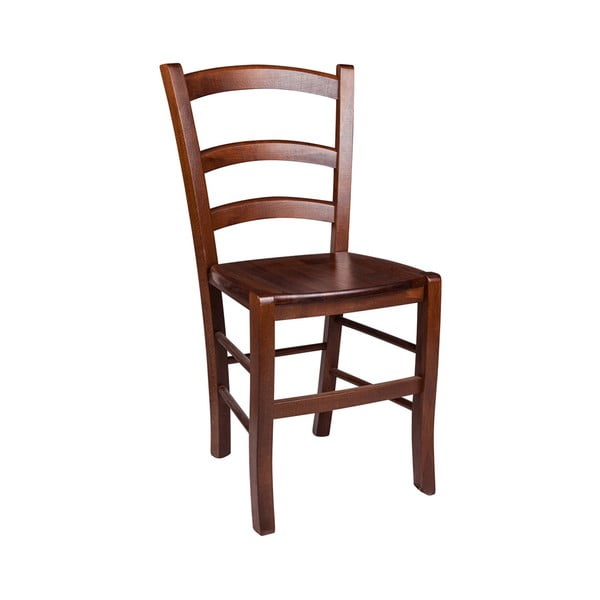 Hnědá dřevěná jídelní židle Evergreen House Faux