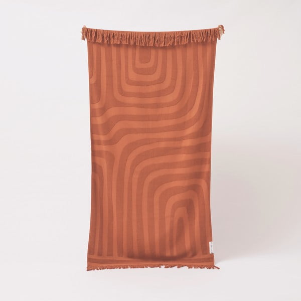 Terrakota oranž puuvillane rannarätik , 160 x 90 cm Luxe - Sunnylife