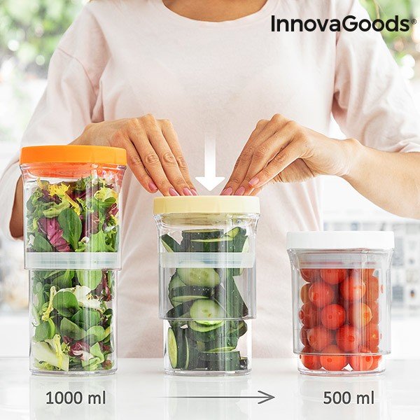 Reguleeritavad konteinerid , 3 tükki - InnovaGoods-image-2