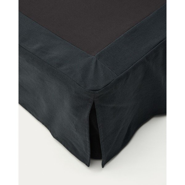 Antratsiitne polsterdatud üheinimesevoodi 90x200 cm Jaira - Kave Home-image-1