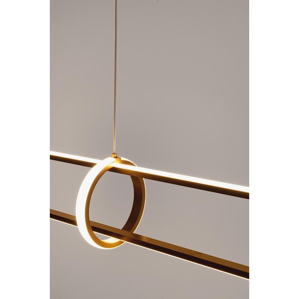 Kuldne LED metallist rippvalgusti Alken – Bizzotto-image-1