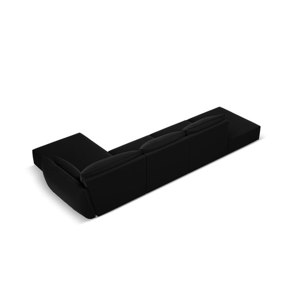 Must sametist nurgadiivan (parem nurk) Vanda - Mazzini Sofas-image-3