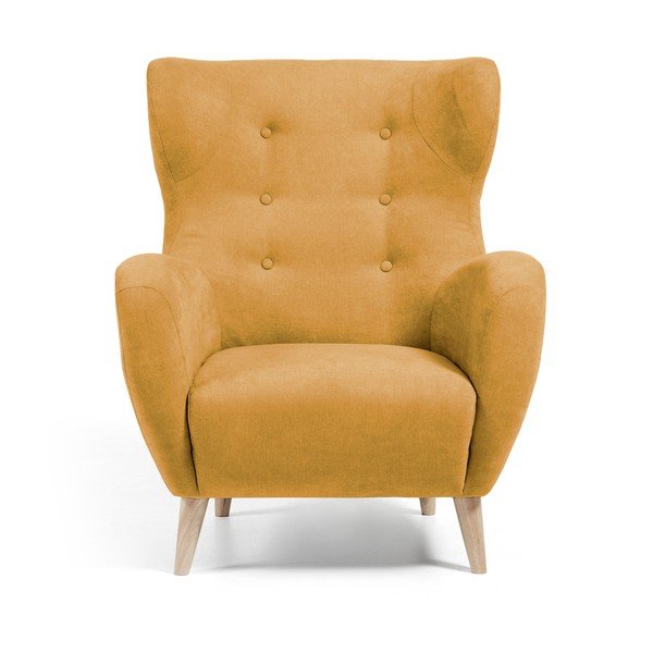 Kollane tugitool Passo - Kave Home-image-2