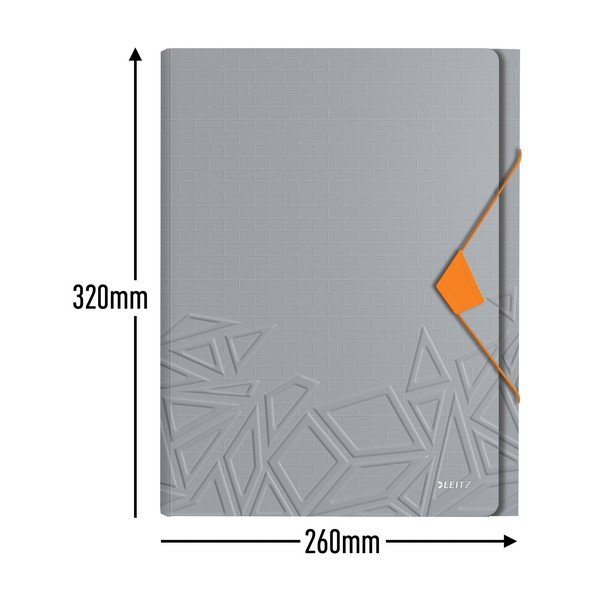 Šedá aktovka s přihrádkami Leitz-image-3