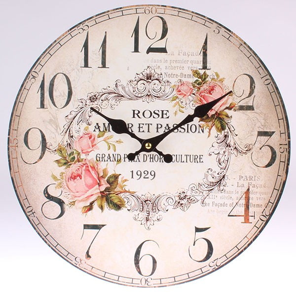 Dřevěné hodiny Rose 1929