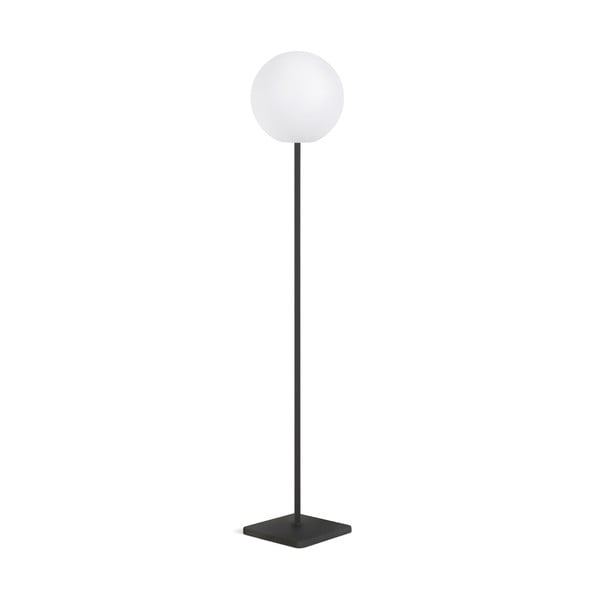 Valge-must LED põrandavalgusti puldiga (kõrgus 120 cm) Dinesh - Kave Home