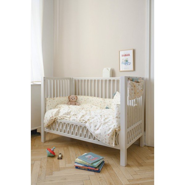 Helekollane orgaanilisest puuvillast beebivoodipesu 100x140 cm Vintage Toys - Cam Cam Copenhagen-image-3