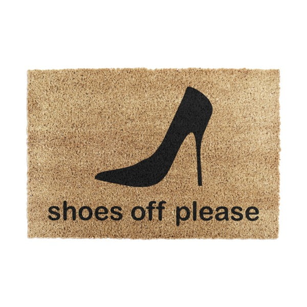 Kookoskiududest matt  40x60cm Shoes Off Please - Artsy Doormats