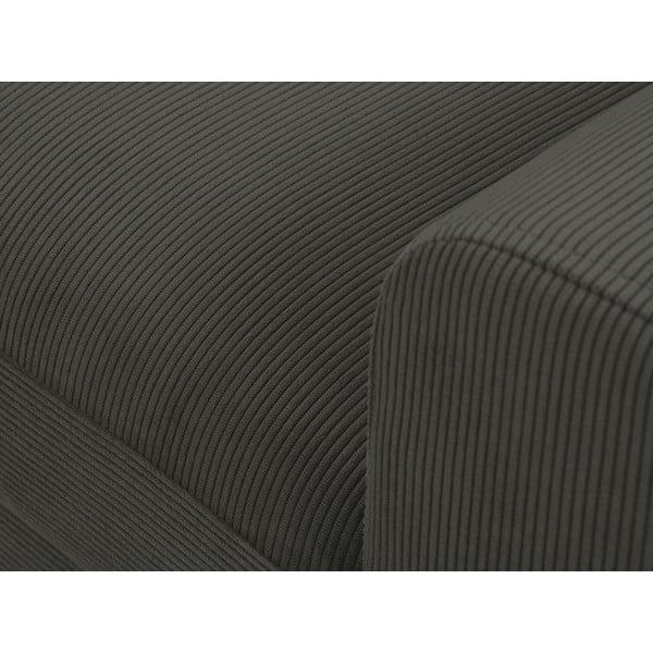 Mustast koordi diivanvoodi, vasakpoolne nurk Moghan - Micadoni Home-image-1