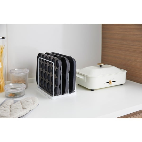 Valge metallist korraldaja Yamazaki Tower - YAMAZAKI-image-3