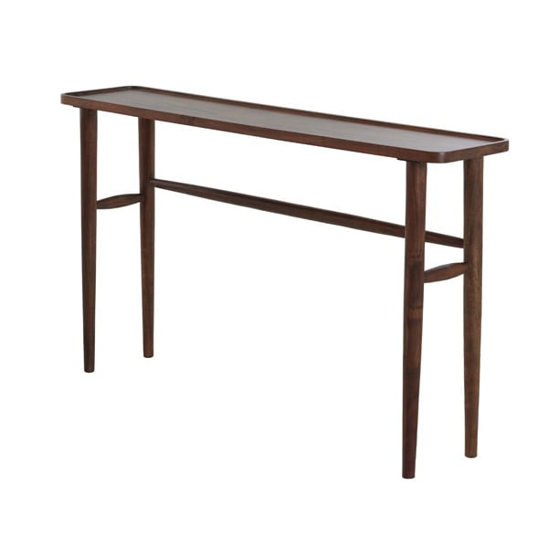 Pruun akaatsia täispuidust konsoollaud 30x140 cm Qiano - Light & Living-image-2
