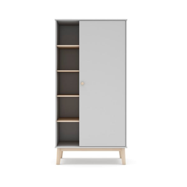 Valge laste riidekapp 90x181 cm Esteban - Marckeric-image-3