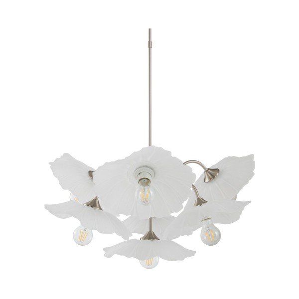 Matt-hõbedane klaasist hämardatav ripplamp, läbimõõduga 70 cm Nugget - Jotex