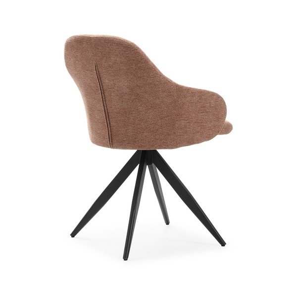 Helepruunid pöörlevad söögitoolid 2tk komplektis Tamara - Marckeric-image-4