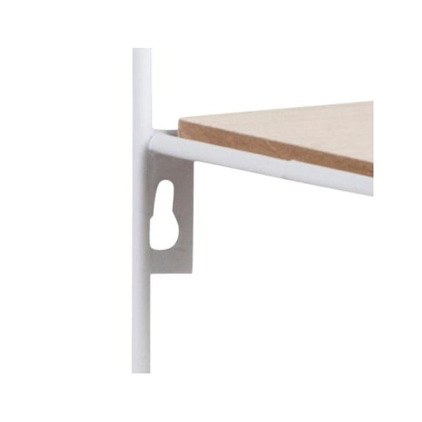 Valge täispuidust pavlovnia riiul Darkenberg - Actona-image-4