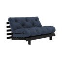Tumesinine diivanvoodi 140 cm Roots Black Night - Karup Design