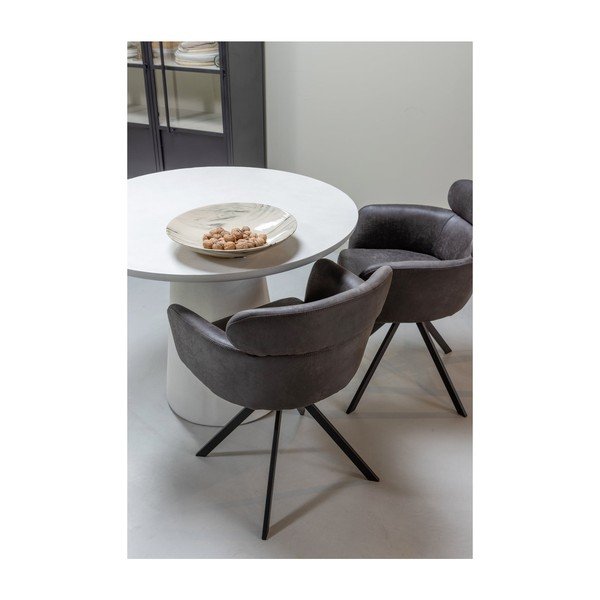 Tumepruun polsterdatud söögitool Fenne - WOOOD-image-1