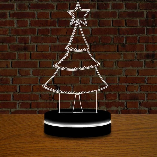 Lampa s 3D efektem Christmas no. 6