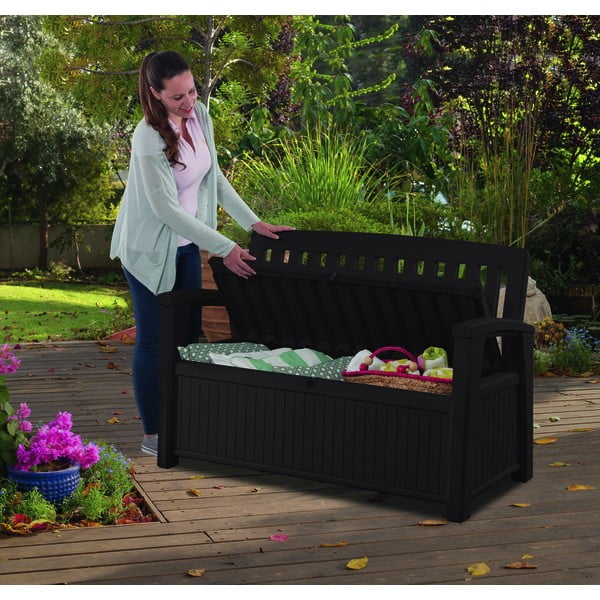 Tumepruun plastikust aiapink - Keter-image-2