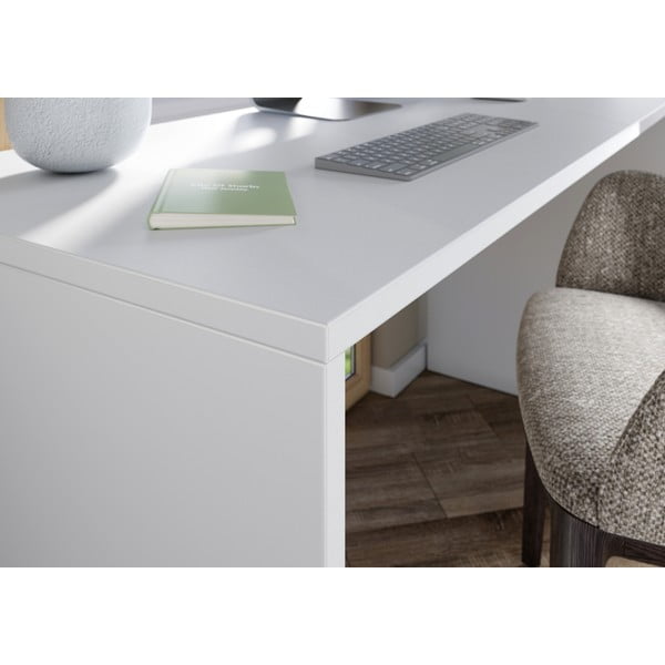 Valge töölaud 60x140 cm Hasselt - Germania-image-2
