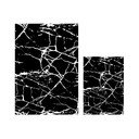 Valged-mustad vannitoamatid 2tk komplektis 60x100 cm Marble – Mila Home