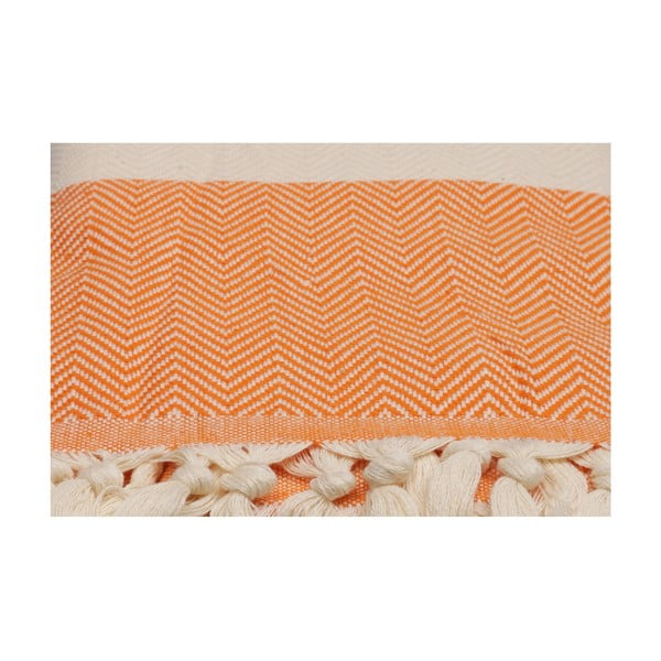 Oranžový ručník Ocean, 180 x 100 cm-image-3