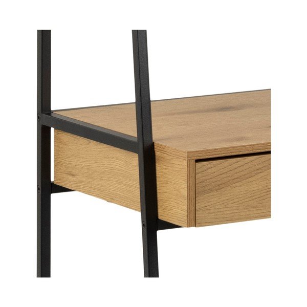 Must tamme raamaturiiul 77x175 cm Seaford - Actona-image-4