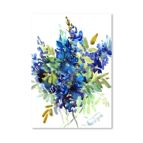 Plakát Blue Flowers od Suren Nersisyan