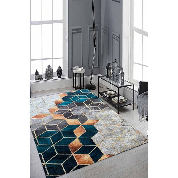 Türkiissinine vaip Optic, 160 x 230 cm - Rizzoli-image-1