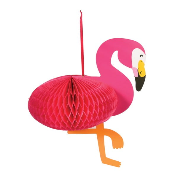 Závěsná papírová dekorace Rex London Flamingo Honeycomb