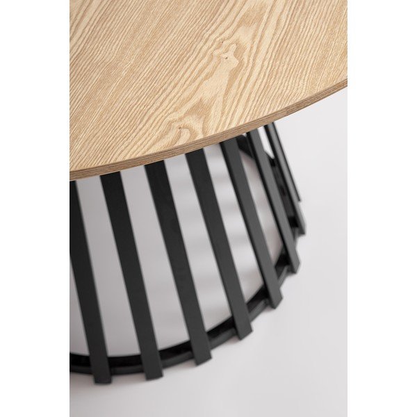 Ümmargune söögilaud saarepuidust pealispinnaga ø 120 cm Cillian - Bizzotto-image-3