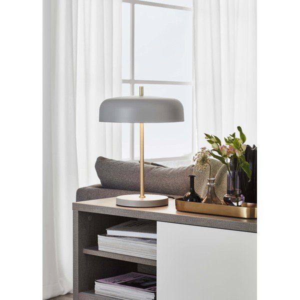 Šedá stolní lampa Markslöjd Caen 2L-image-1
