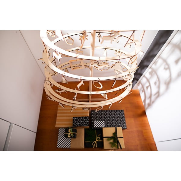 10 puidust jõulukaunistuste komplekt Medium - Spira-image-3