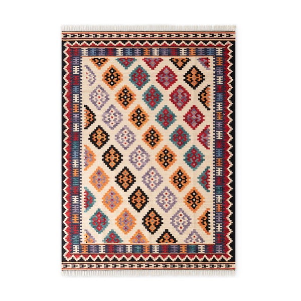 Punane käsitsi kootud kahepoolne villane vaip 160x230 cm Kamal Kian - Nouristan