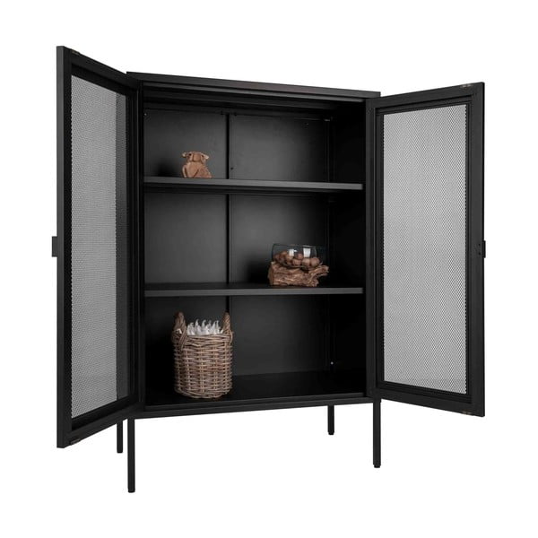 Must metallist vitriinkapp 80x120 cm Melbourne - House Nordic-image-3