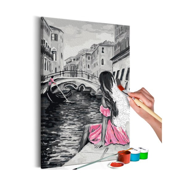 DIY set na tvorbu vlastního obrazu na plátně Artgeist Venice, 40 x 60 cm