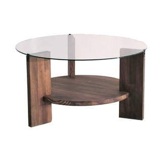 Pruun ümmargune kohvilaud ø 75 cm Mondo - Neostill