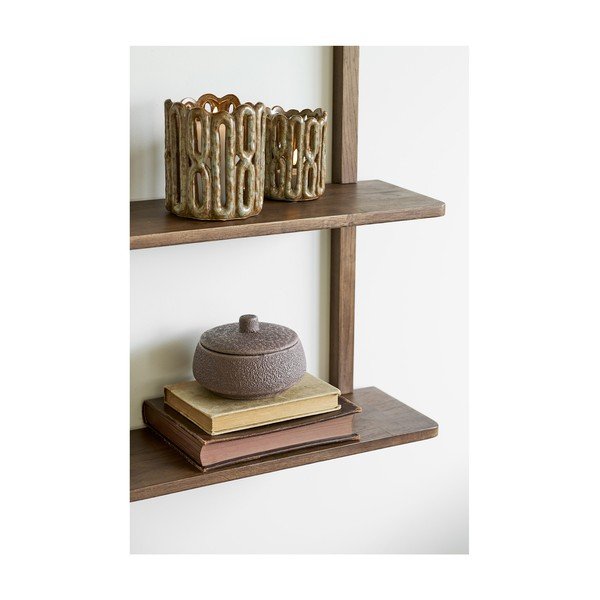 Tumepruun tammepuidust riiul 50 cm Townsville - House Nordic-image-2