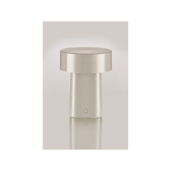 Hallikasbeež plastikust LED-laualamp (kõrgus 18 cm) Oblong - Zone-image-4