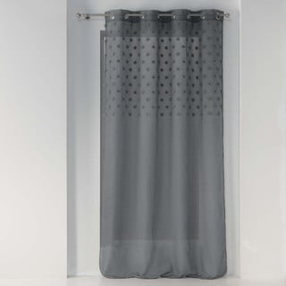 Antratsiitne voile kardin 140x240 cm Melusine - douceur d'intérieur