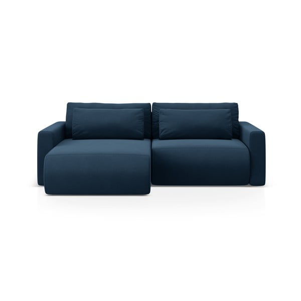 Tumesinine sametist panipaigaga nurgadiivanvoodi Belfast - Cosmopolitan Design