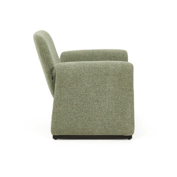 Roheline šenillist tugitool Melvia - Kave Home-image-3